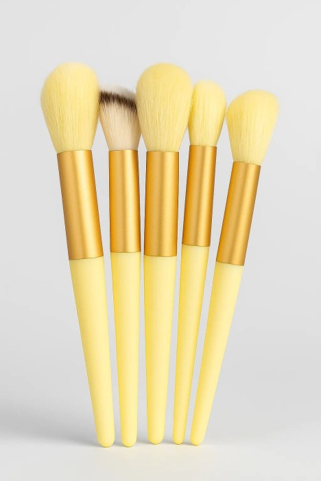 Набор кистей для макияжа "Magic 13", 13 кистей, yellow 