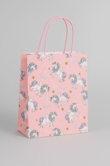 Пакет подарочный крафтовый «Cool gerl», unicorn (32*42*11)