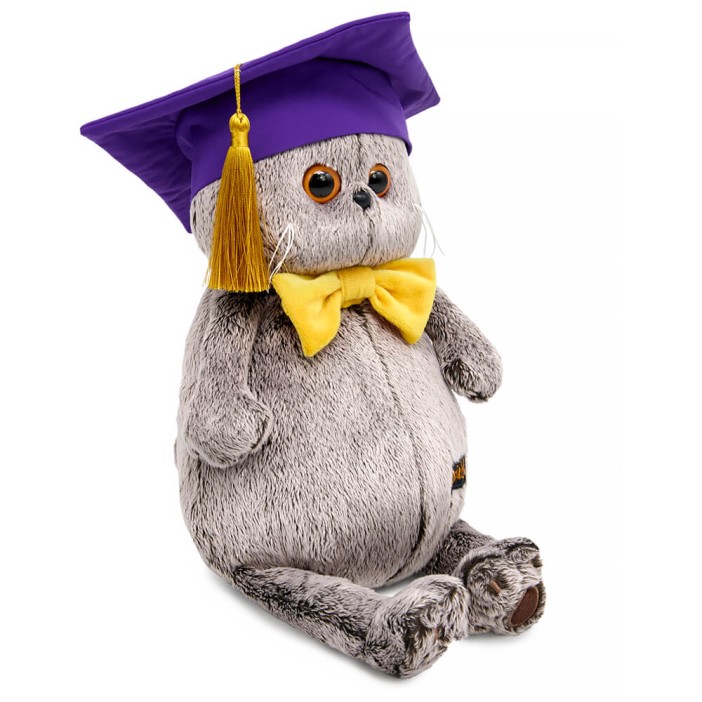 Мягкая игрушка &quot;Кот Басик в академической шапочке&quot; (25 см) 