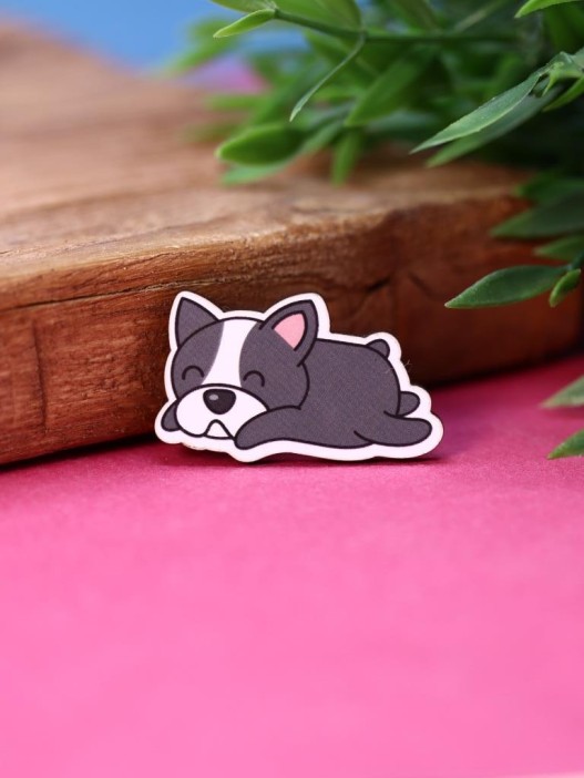 Значок French bulldog 