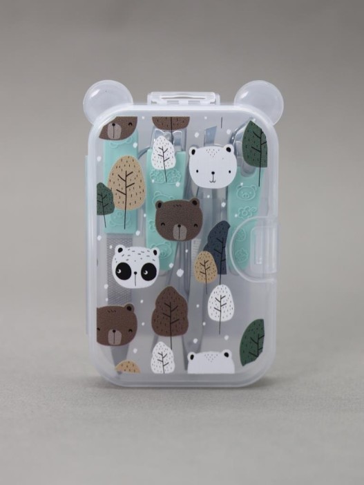 Маникюрный набор &quot;Many panda and bear&quot;, blue 