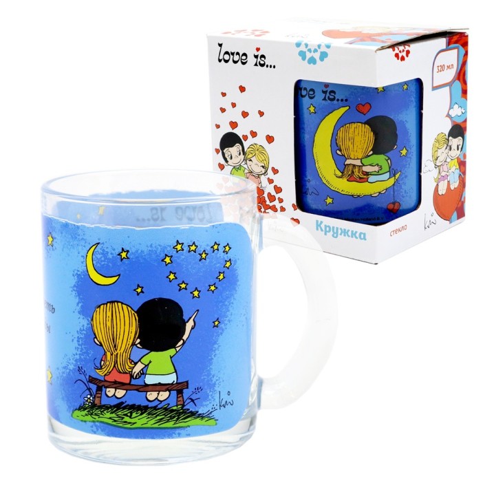 Кружка «Love is...Смотреть на звезды», в подарочной упаковке, стекло (320 мл) 