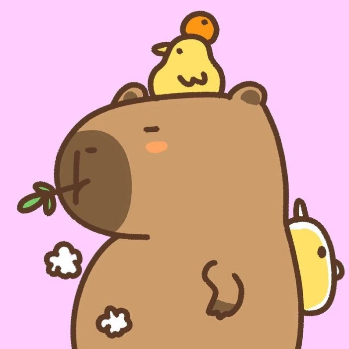 Картина по номерам на подрамнике Draw Me! «Capybara and ducks», (20*20 см) 