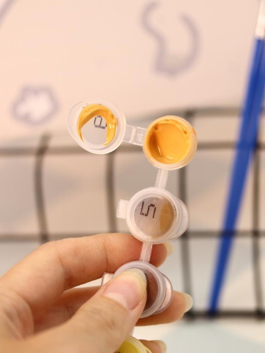 Картина по номерам на подрамнике Draw Me! «Capybara and ducks», (20*20 см) 