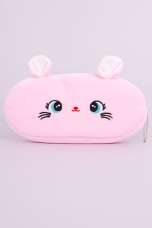 Пенал плюшевый &quot;Pink hare&quot;, pink (20*10 см)