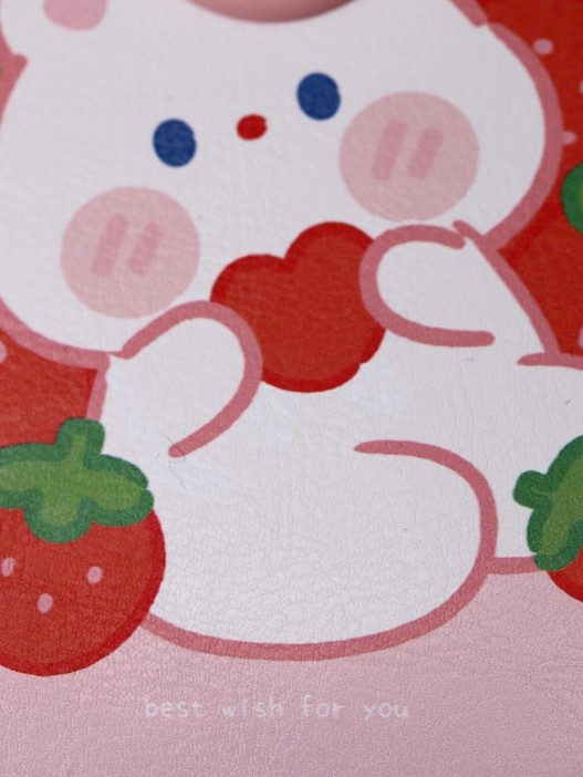 Зеркало настольное &quot;Bear strawberry&quot;, pink (16*12 см) 