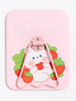 Зеркало настольное "Bear strawberry", pink (16*12 см)