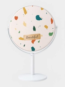 Зеркало настольное на ножке "Beautiful", white (18*10,5 см)