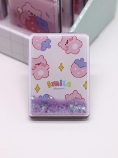 Зеркало шейкер раскладное &quot;Many little pig&quot;, белое, 8*6 см