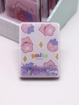 Зеркало шейкер раскладное "Many little pig", белое, 8*6 см