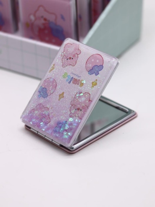 Зеркало шейкер раскладное &quot;Many little pig&quot;, белое, 8*6 см 