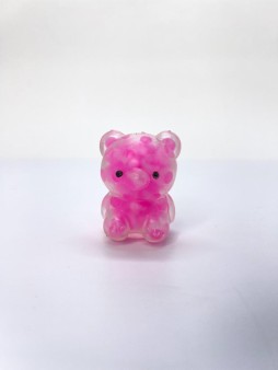 Мялка - антистресс «Мягкий мишка», розовая (3,7*5 см)