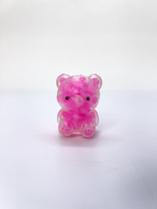 Мялка - антистресс «Мягкий мишка», розовая (3,7*5 см) 