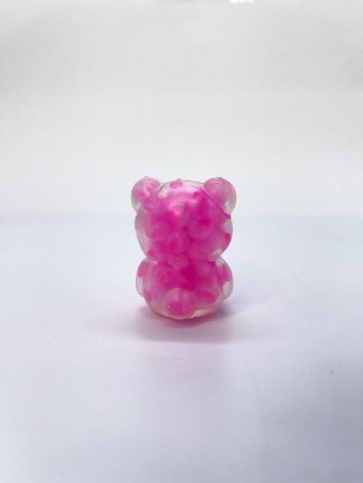 Мялка - антистресс «Мягкий мишка», розовая (3,7*5 см) 