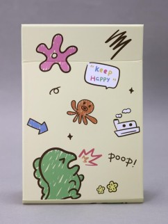Зеркало &quot;Poop keep happy&quot;, yellow