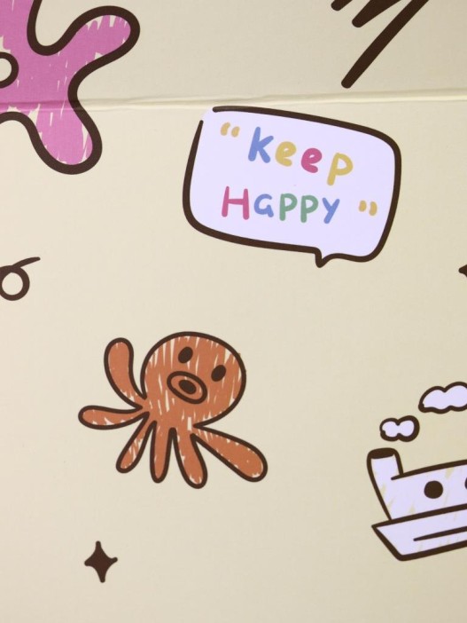 Зеркало &quot;Poop keep happy&quot;, yellow 