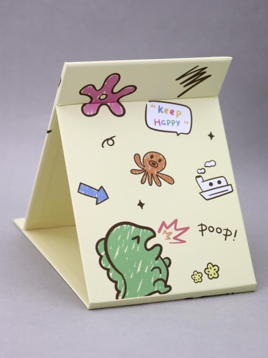 Зеркало &quot;Poop keep happy&quot;, yellow 