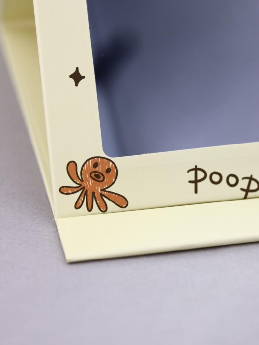 Зеркало &quot;Poop keep happy&quot;, yellow 