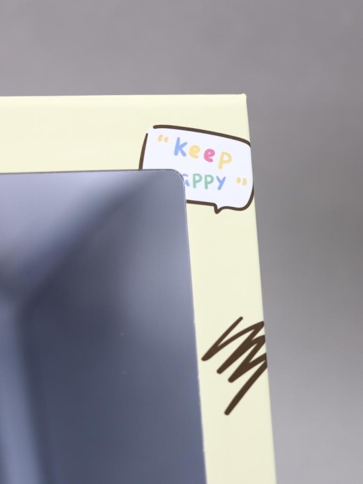 Зеркало &quot;Poop keep happy&quot;, yellow 