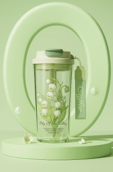 Тамблер "Coffee always", green (600 мл)