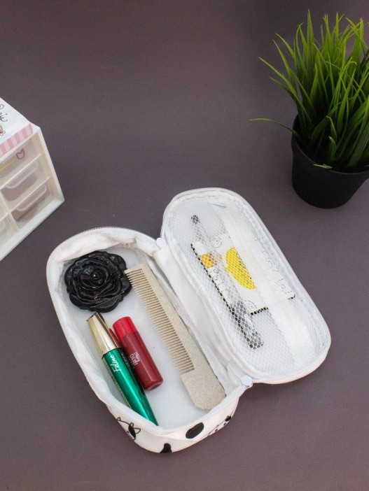 Пенал-косметичка &quot;Funny animals&quot;, white (20*12*6.5 см) 