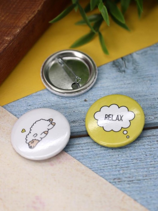 Набор значков 3 шт. iLikeGift &quot;Relax&quot; 