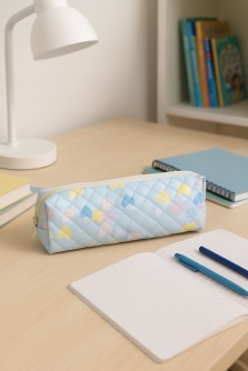 Пенал "Valentine", blue (22*6.5*4 см)