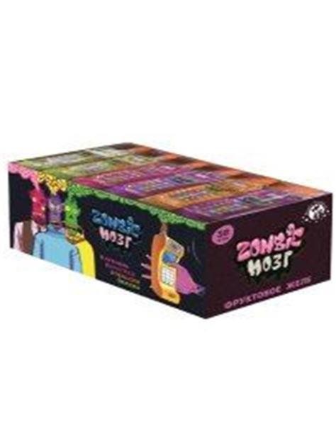 Желе &quot;Zombie Мозг&quot; Телефон Ассорти вкусов (шоубокс - 30 шт.) 