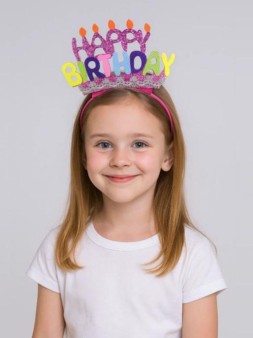 Праздничный ободок "Birthday headband", 24 см