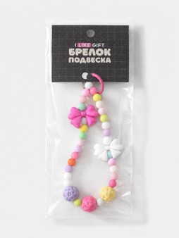 Брелок-подвеска для телефона iLikeGift "Бантик красный", 15 х 5 см