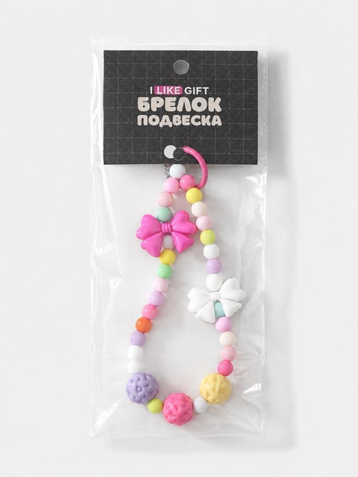 Брелок-подвеска для телефона iLikeGift "Бантик красный", 15 х 5 см