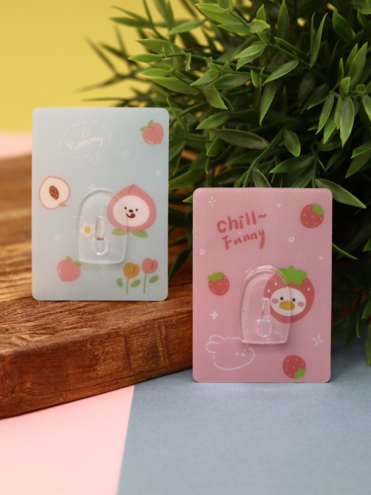 Крючок на липучке «Square fruit» 2шт, mix color 