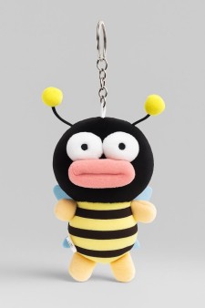 Плюшевый брелок "Bee's mouth", black
