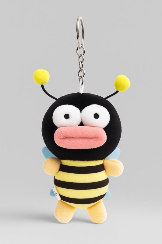 Плюшевый брелок "Bee's mouth", black 
