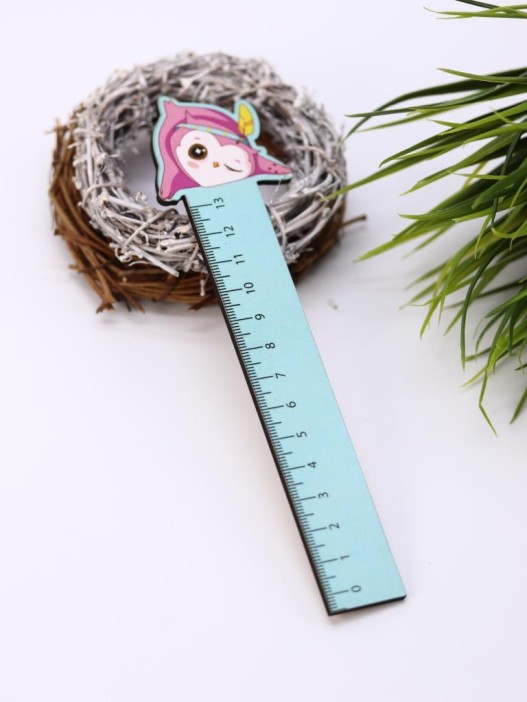 Линейка ЭКО из дерева iLikeGift "Подмигивающая сова" 