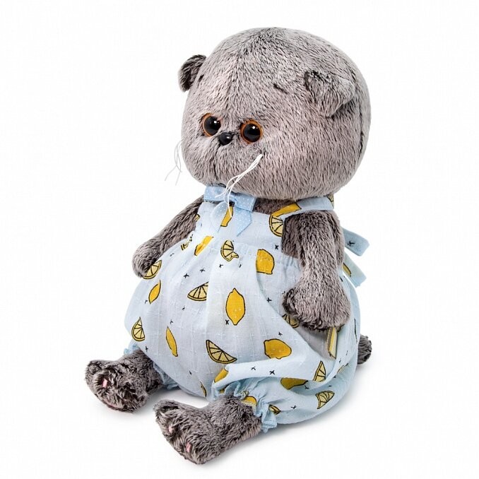 Мягкая игрушка "Басик BABY в песочнике с лимонами" (20 см) 