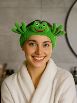Повязка на голову GIRLY "Friendly frog", green