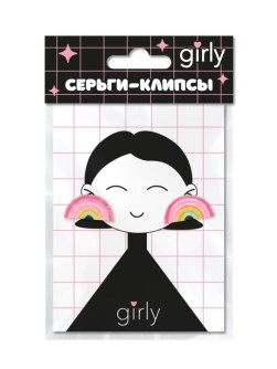 Серьги-клипсы GIRLY "Радуга"