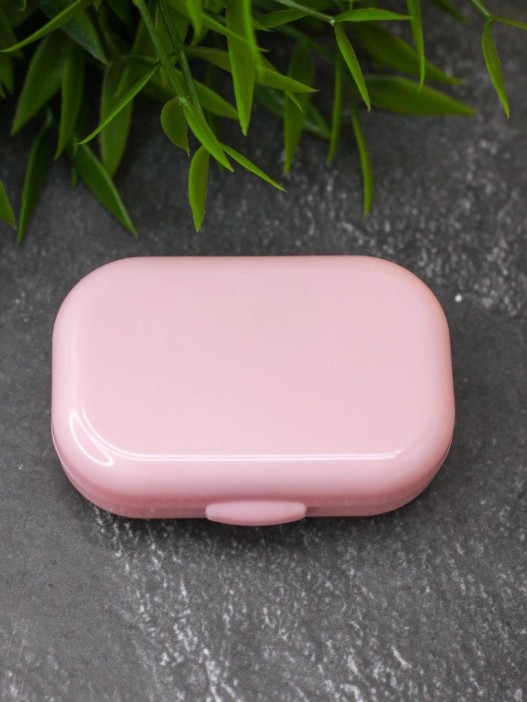 Контейнер для линз «Classic horizontal», pink 