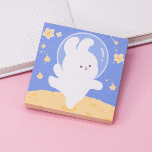 Блок для заметок "Cute hare", dark blue