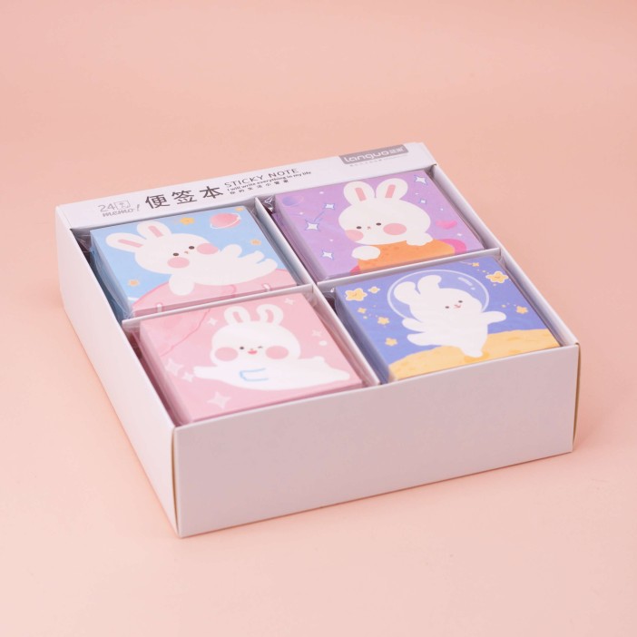 Блок для заметок "Cute hare", dark blue 