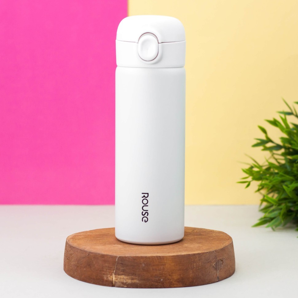 Термос "Classic + sticker", 380 ml (white)