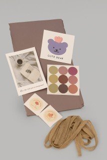 Упаковочный набор д/подарков (2 листа+лента+открытка+5 наклеек) "Natural balance",40x50см