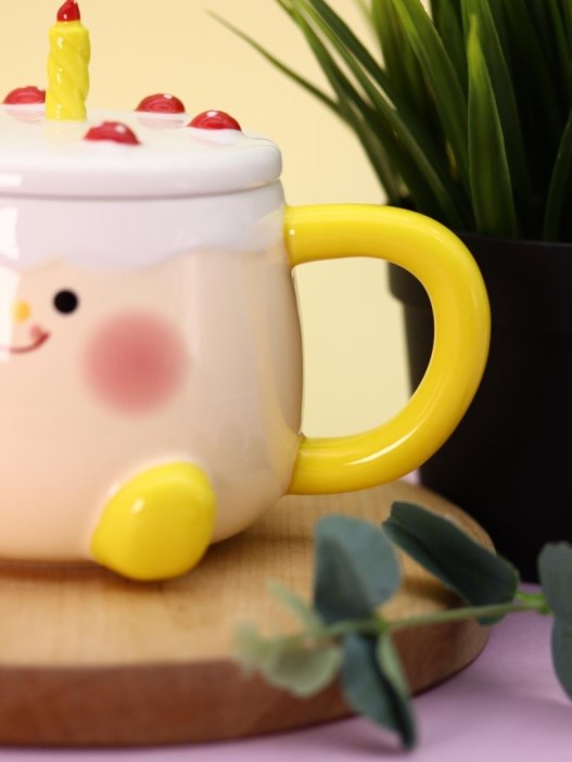 Кружка «Funny cake», yellow (460 ml) 