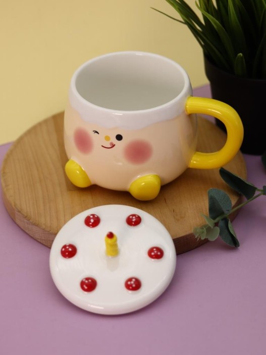 Кружка «Funny cake», yellow (460 ml) 