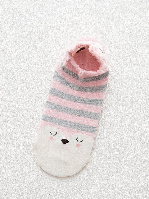 Носки iLikeGift "Медвежата", розовые, мужские/женские евро размер 35-41