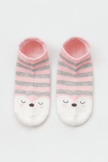 Носки iLikeGift "Медвежата", розовые, мужские/женские евро размер 35-41