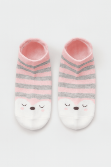 Носки iLikeGift "Медвежата", розовые, мужские/женские евро размер 35-41