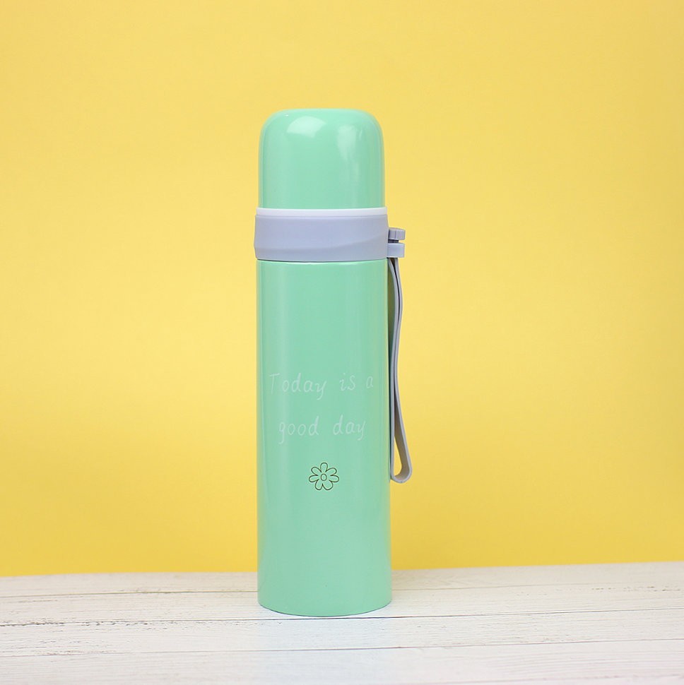 M-2781W Термос "Good day", green (500ml)