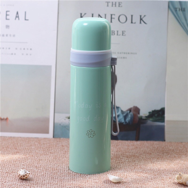M-2781W Термос "Good day", green (500ml)